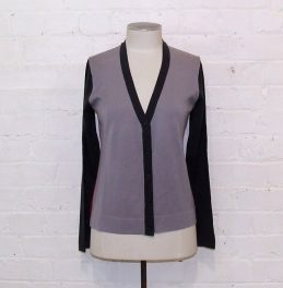 Hussein Chalayan black wool tailored jacket, size 42, $250 NZD