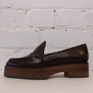 Platform loafers with rubber sole. Unworn!
