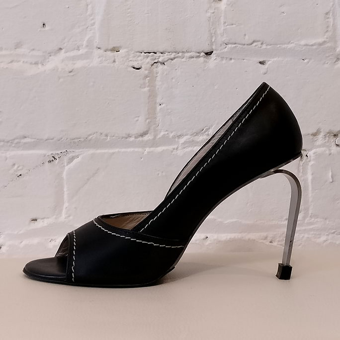Robert Clergerie leather peep-toe shoes, size 6.5, $160 NZD