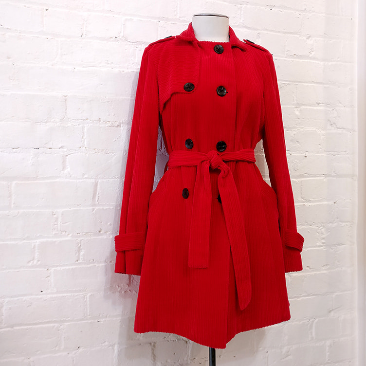 Andrea Moore heavy corduroy coat, size 10, $120 NZD