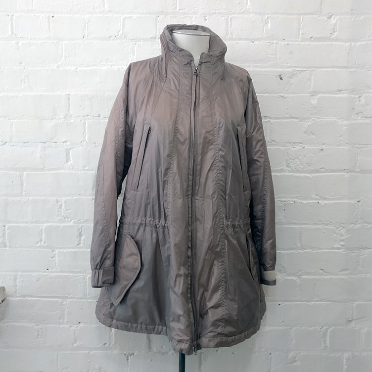 Issey Miyake Fête rain jacket, size 2, $350 NZD