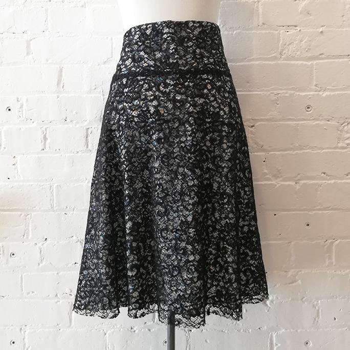 "Overland" A-line skirt with elasticated waist.