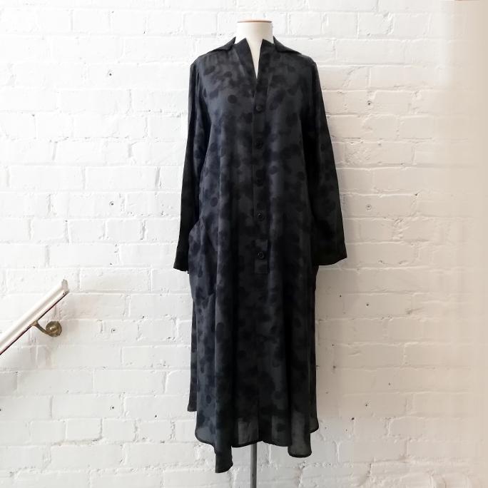 Coat dress with pockets, unlined.