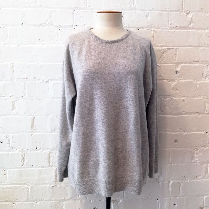 Cashmere oversize crew neck sweater. Original price tags still on!