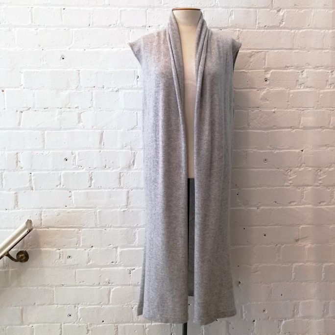 Cashmere sleeveless long cardi. Original price tags still on!