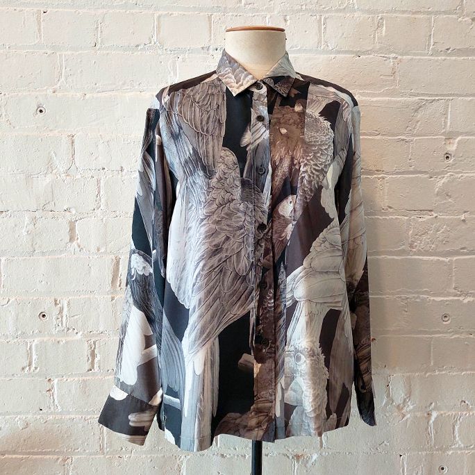 Avian print shirt.