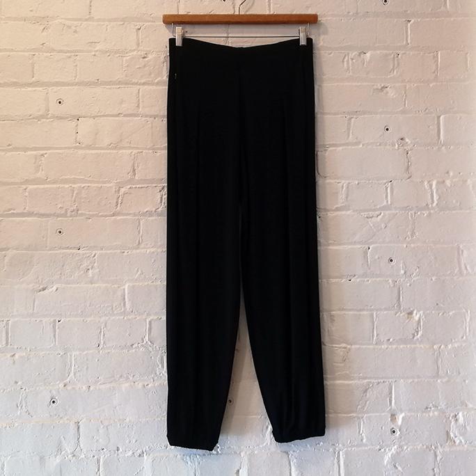 Silky joggers with zip pocket detail.