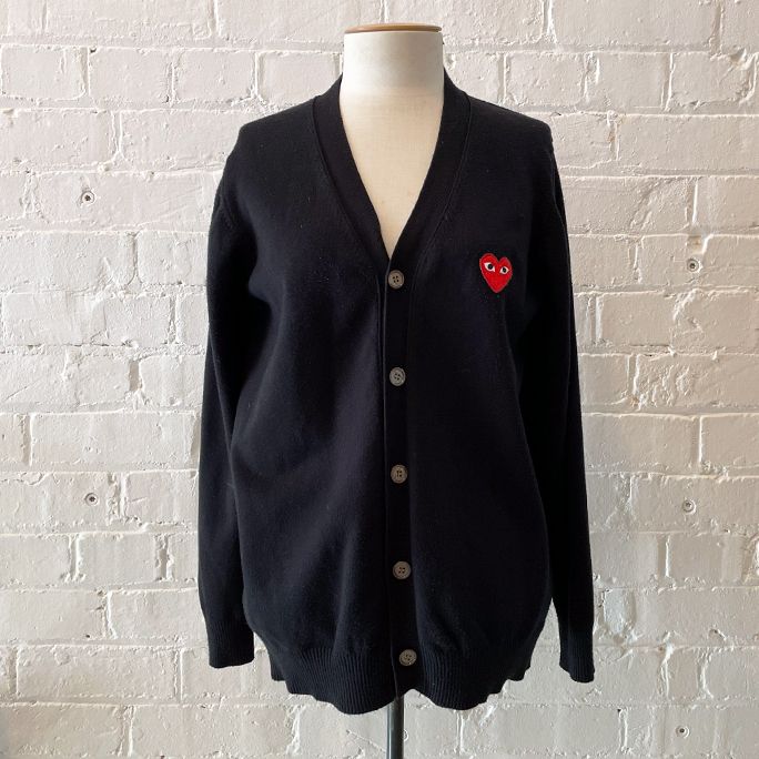 Classic v-neck cardigan.