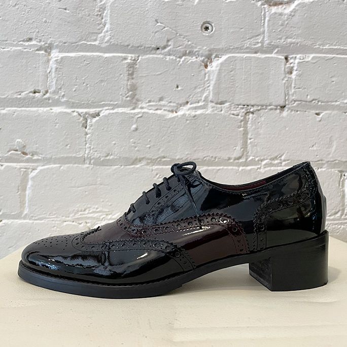 Patent leather brogue. Look unworn!