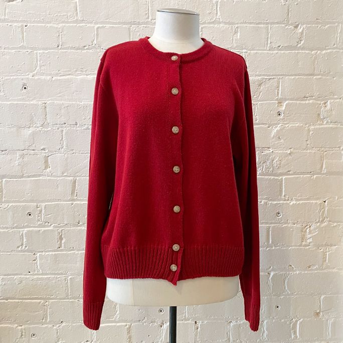 Merino cardigan.