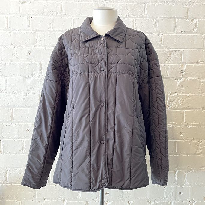"Monogram" quilted jacket.