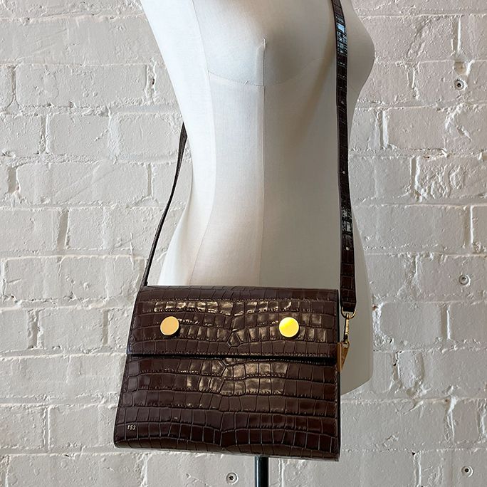 "Duo" shoulder bag with adjustable strap. Unused, with dust bag.