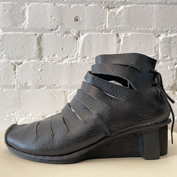 Leather shoe boot.